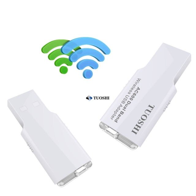 Dual Band USB WiFi Adapter 600Mbps For Mac OS Windows Vista